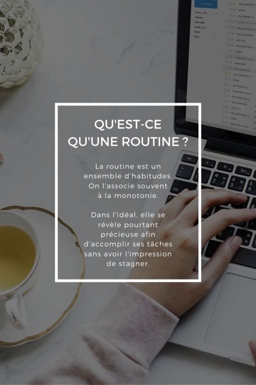 Qu'est-ce qu'une routine ? | Aude Réco