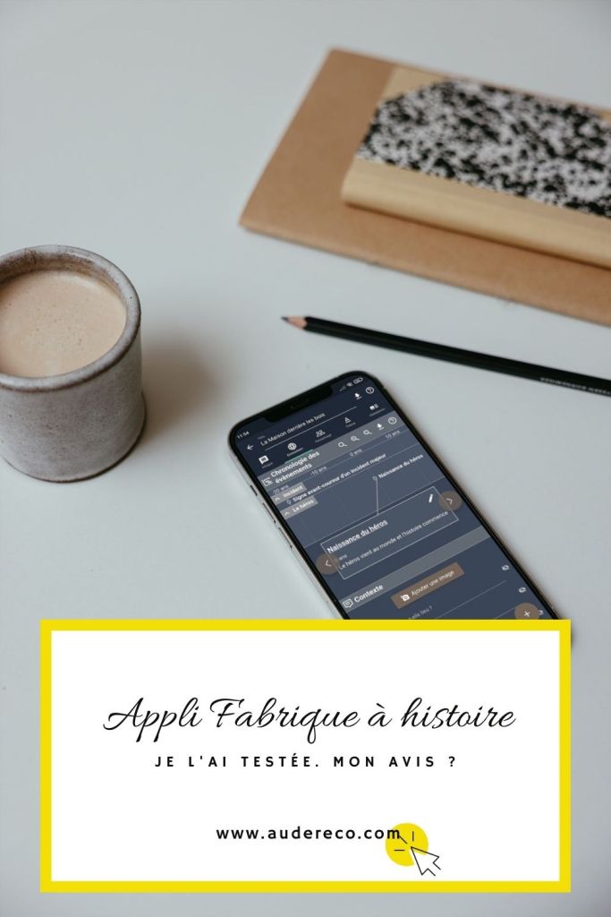 J'ai testé l'appli Fabrique à histoire pour écrire un roman