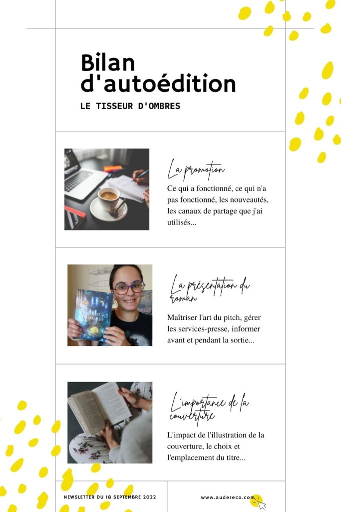 Bilan autoédition : ce qui (n') a (pas) fonctionné, canaux de partage...
